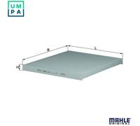 MAHLE/KNECHT Pollen Filter for FIAT 1000 1300 Doblo 1.3d 1.6d Multijet Punto