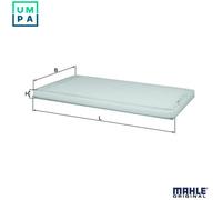 Cabin filter Particulate Filter LA 33 MAHLE for RENAULT MEGANE I MEGANE I Coach