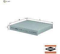 Cabin Filter LA345 Mahle 72880FE000 9585061M00 72880FE001 9585061M00000