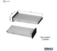 Genuine Mahle Particulate Engine Cabin Filter - LA366/S