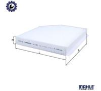 MAHLE LA 386 Interior Cabin Air Filter - Pollen Filter - Car