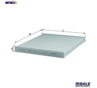 Pollen / Cabin Filter fits FIAT DUCATO 250 2.3D 2006 on Mahle 6001073266 Quality