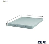 Pollen / Cabin Filter fits FIAT DUCATO 250 2.3D 2006 on Mahle 6001073266 Quality