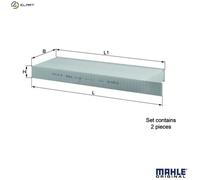 Cabin filter Particulate Filter LA 428/S KNECHT for PEUGEOT CITROËN DS TOYOTA