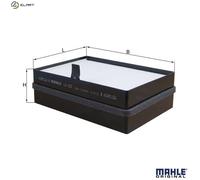 MAHLE LA432 Cabin Pollen Interior Air Filter 165mm Length 68mm Height For SCANIA