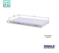 Cabin filter Particulate Filter LA 444/S KNECHT for KIA HYUNDAI