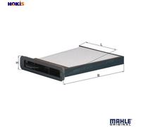 MAHLE LA 480 Interior Cabin Air Filter - Pollen Filter - Car