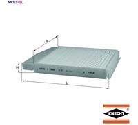 FILTER CABIN AIR LA 54 FOR VOLVO S80 XC90/SUV S60 XC70/CROSS/COUNTRY S70 V70/