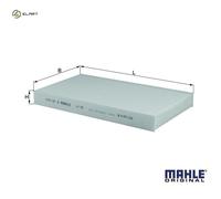 Mahle Pollen Air Filter fits Filter LA56 Fits Alfa Romeo Fiat - LHD