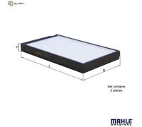 Pollen / Cabin Filter fits HYUNDAI iLoad TQ 2.5D 2008 on D4CB Mahle 976174H000