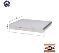FILTER CABIN AIR LA 875 FOR FORD TRANSIT/CONNECT/V408/Box/Body/MPV FOCUS/III