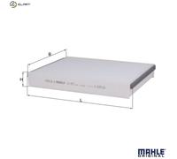 Cabin Filter LA875 Mahle 5128504 31369456 AV6N180543AA 31404959 AV6N18D543AA