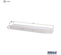 MAHLE LA 897 Interior Cabin Air Filter - Pollen Filter - Car