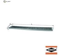 MAHLE LAK 102 Interior Cabin Air Filter - Carbon Activated Pollen Filter - with odor protection - Car