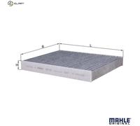 Mahle Original Cabin Air Filter LAK 153 Pollen/Activated Carbon 30mm Fits Citroen Xsara Picasso
