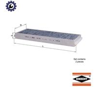 MAHLE LAK 239/S Interior Cabin Air Filter - Carbon Activated Pollen Filter - with odor protection - Car
