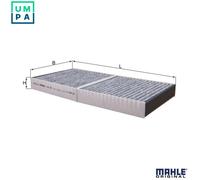 Mahle Original Pollen Cabin Filter fits MERCEDES SLK55 AMG R171 R172 5.5 2004 Carbon Activated New