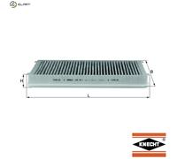 MAHLE LAK 32/1 Interior Cabin Air Filter - Carbon Activated Pollen Filter - with odor protection - Car
