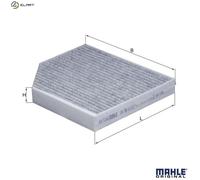 Cabin filter Activated Carbon Filter LAK 386 MAHLE for AUDI PORSCHE