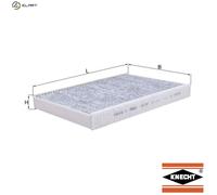 MAHLE LAK 387 Interior Cabin Air Filter - Carbon Activated Pollen Filter - with odor protection - Car