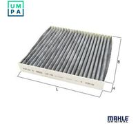 Mahle Original Cabin Filter LAK436 – Activated Carbon Pollen Filter, Odor Protection