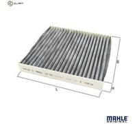 Mahle Original Cabin Filter LAK436 – Activated Carbon Pollen Filter, Odor Protection