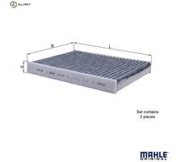 Mahle LAK 467/S Filter, interior air