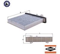 MAHLE/Knecht Cabin Air Filter LAK 589 - Carbon Activated Pollen Filter - Odor Protection