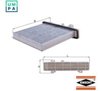Cabin filter Activated Carbon Filter LAK 589 MAHLE for MITSUBISHI SHOGUN II