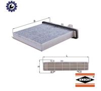 MAHLE LAK 589 Interior Cabin Air Filter - Carbon Activated Pollen Filter - with odor protection - Car