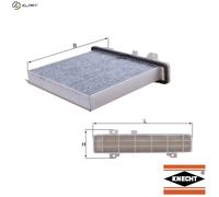 MAHLE/Knecht Cabin Air Filter LAK 589 - Carbon Activated Pollen Filter - Odor Protection