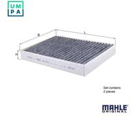 Pollen / Cabin Filter fits BMW 745 G11, G12 3.0 2019 on B58B30C Mahle 5A1BDB6