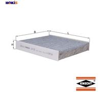 Cabin filter Activated Carbon Filter LAK 923 KNECHT for DACIA RENAULT LADA