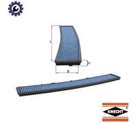 Cabin Filter LAO102 Mahle 2182458 64116907450 64312182458 64319071935