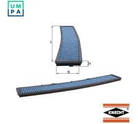 FILTER CABIN AIR LAO 102 FOR ALPINA BMW 3/E46/Compact/X/SAV/E8/Convertible X3