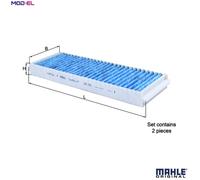 Mahle Original Cabin Filter LAO 239/S CareMetix Activated Carbon - OE 4F0819439B/A/C, 4F089838B