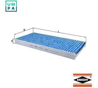 MAHLE LAO 252 Cabin Air Filter - CareMetix - with allergen, bacteria and odor protection