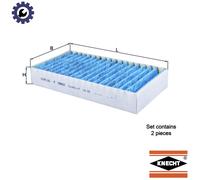 MAHLE LAO 295/S Cabin Air Filter - CareMetix - with allergen, bacteria and odor protection