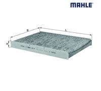 Filter, cabin air MAHLE LAK63 For VW, AUDI, SKODA