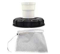 Filter Cap - Water Tote Adapter, Hose Connector Kit | Intermediate Bulk Container Outlet Conversion System, Angled Elbow Coupling Attachment Assembly Set for Indoor Liquid Transfer Equipment