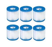 Filter Cartridge 29007E ，Compatible for Intex， 28601 28602 330 GPH Pump Filter, Replacement Swimming Pool Hot Tub Spa Part(6pcs)