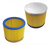 Filter Cartridges x2 for GOBLIN Wet & Dry Vacuum Cleaners - SPARES2GO Compatible, 27-UN-65_x_2_, Pleated Replacement Filters