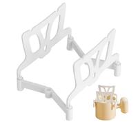 Filter Coffee Bag Holder - 4" x 2.75" Coffee Filter Holder, Easy to Clean | Foldable PP Filter Holder for Paper Coffee Filters, Use Every Time, Portable Holder for Coffee Filters