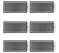 Filter Compatible with Dreame X50 Ultra Complete/X50 Master/L50 Pro Ultra/S40 Enhanced Edition/X40 Pro Enhanced/X40 Plus Robot Vacuum Cleaner Replacement Part Filter, Washable HEPA Filters, Pack of 6