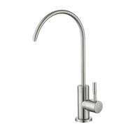 Filter Faucet Stainless Steel Swan Neck Sink for Kitchen Single Cold Water Tap,A-B
