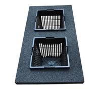 Filter Foams Ltd Floating Pond Planter with 2 Baskets, 11cm square pots FLOAT size 32cm x 18cm x 3cm Approx