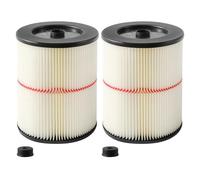 Filter for Craftsman 17816 9-17816 Replacement for Craftsman Wet Dry Vac Cartridge Filter Fits 5 Gallon & Larger Vacuum Cleaner Attachment 2 Pack