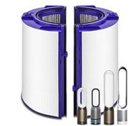 Filter for Dyson Pures Hot+Cool HP1 PC1 PH01 PH02 DP04 HP04 HP4B TP04 TP4A HP06 TP06 HP07 TP07 TP7A HP09 TP09 HP10 TP10 HP11 TP11, 360° Glass HEPA + Carbon Air Purifier Filter