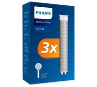 Philips Water Shower Head with Filter - Replacement Filter Pack of 3, Effectively Removes Chlorine and Other Large Particles, 1 Month Filtering Time