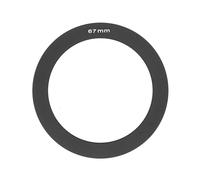 Filter Holder Adapter Ring 49/52/55/58/62/67/72/77/82 mm Compatible with Cokin P Series Black for Universal Cameras (67 mm)